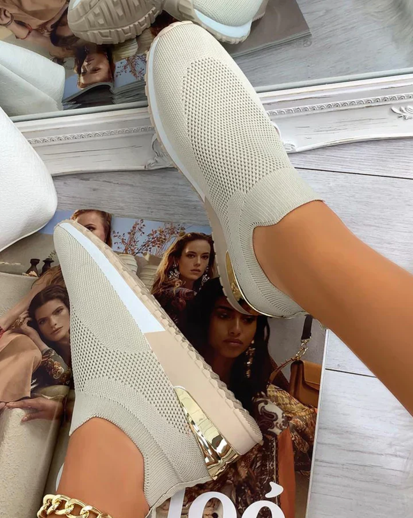Bracken – Zapatos para correr de malla sin cordones