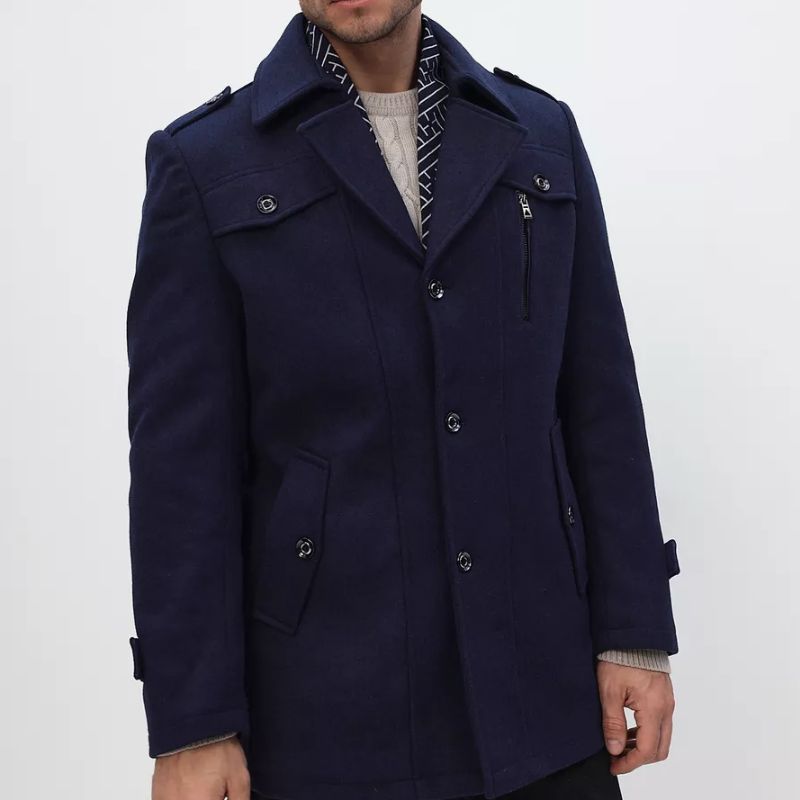 Conan - Trenchcoat elegante de media longitud para hombre