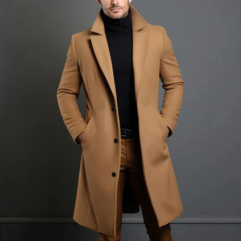 Arjun - Trenchcoat largo y elegante para hombre