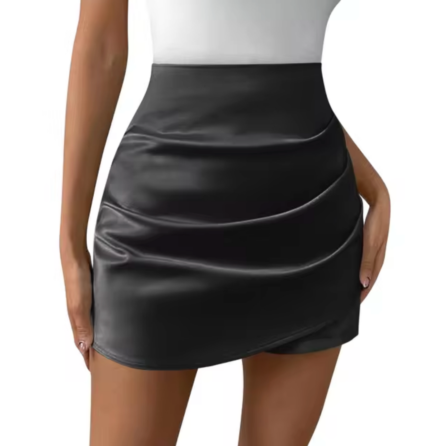 Anaiz – Minifalda de Satén Elegante