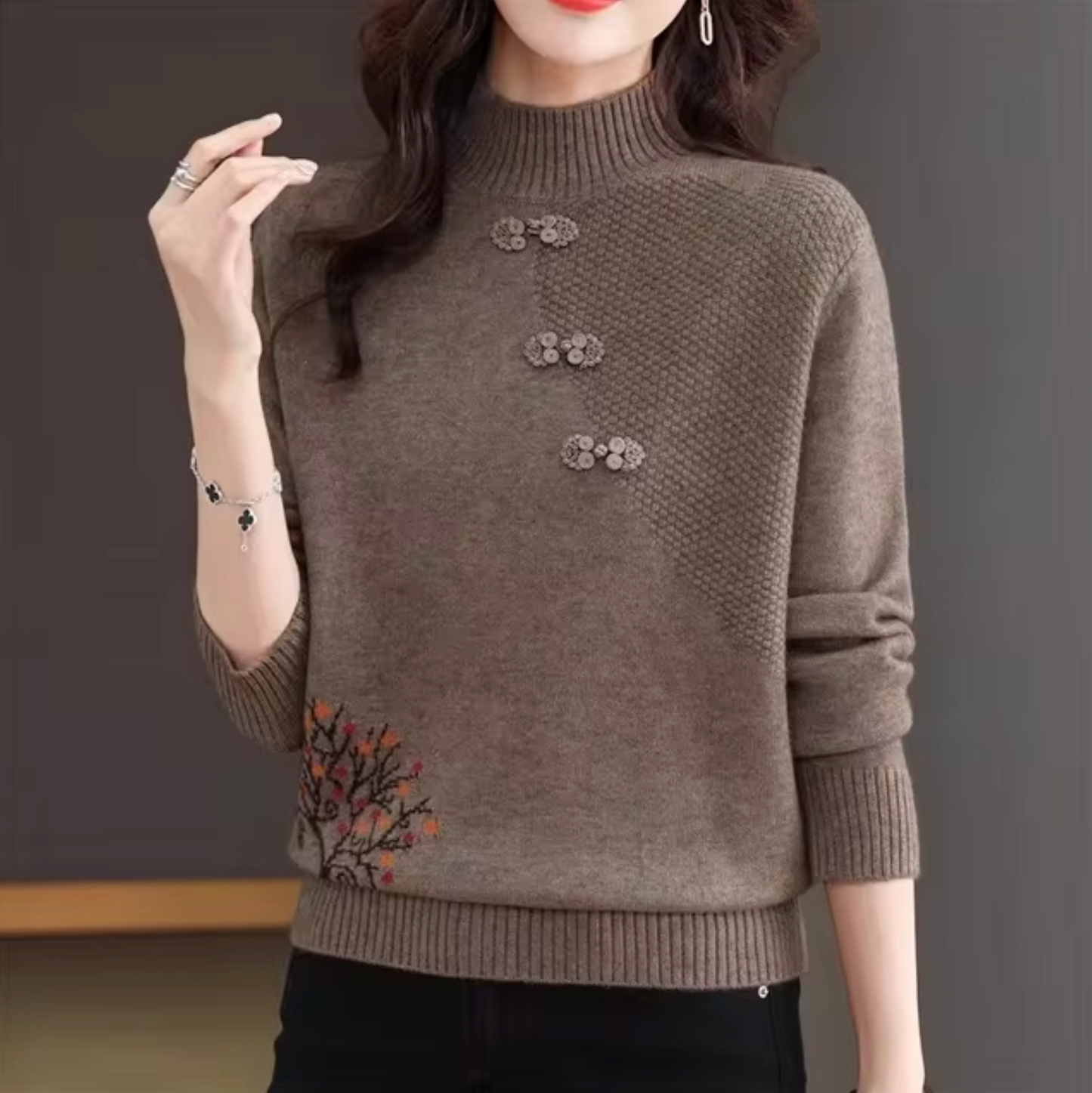 Athena – Jersey de punto con cuello alto