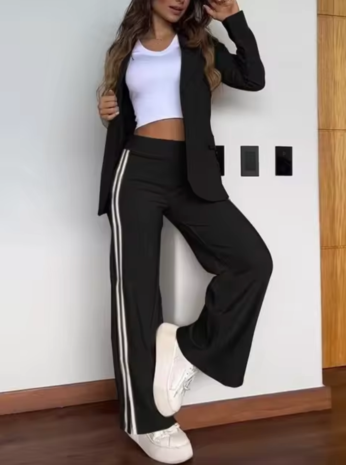 Vivian – Conjunto elegante blazer y pantalón