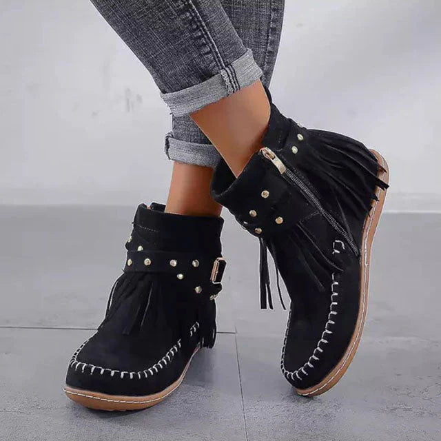 Jelaa – Stiefel cálido vintage con francés