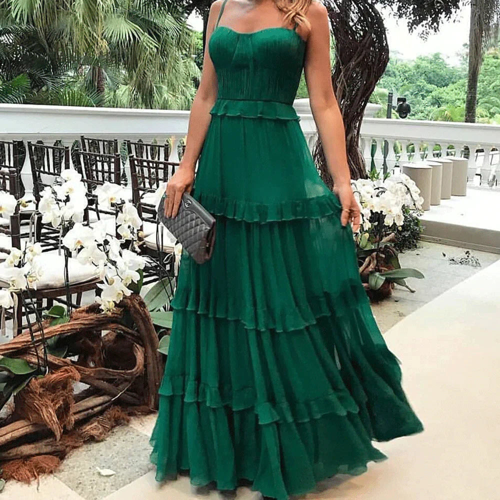 Skylar - Vestido de noche con tirantes espagueti