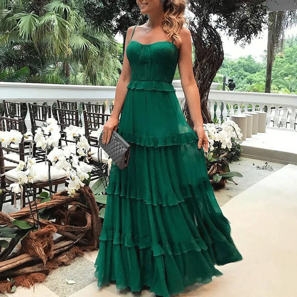 Skylar - Vestido de noche con tirantes espagueti