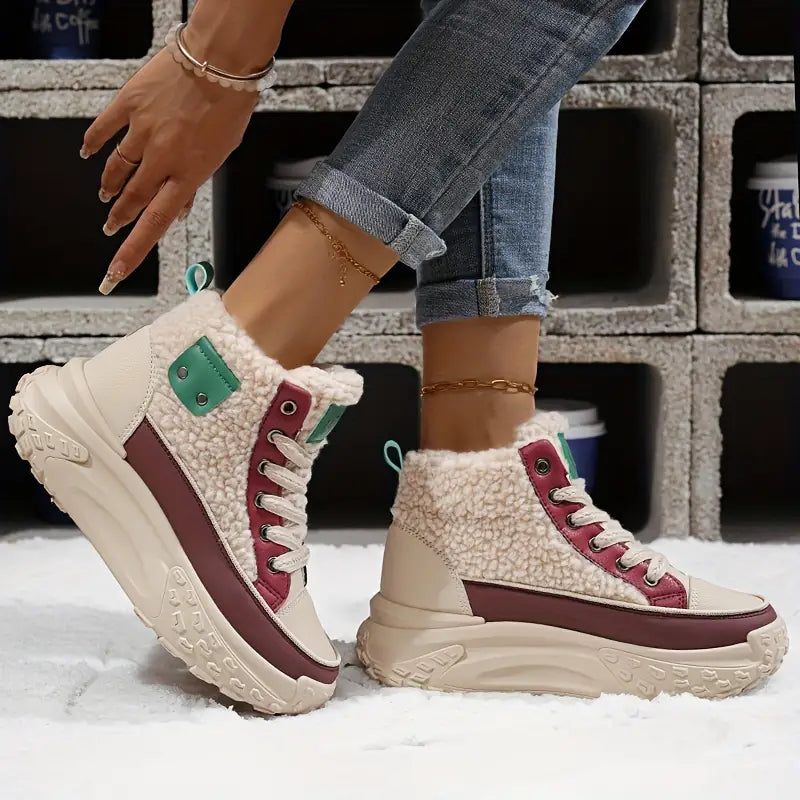 Nicolette – Botas de nieve de terciopelo