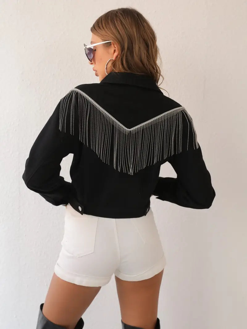 Berkeley - Elegante chaqueta corta negra