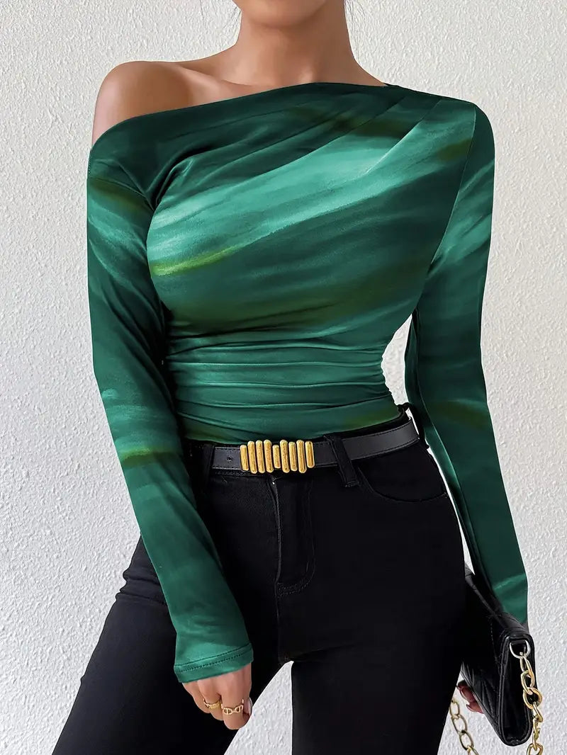 Valeria – Top elegante con hombros descubiertos