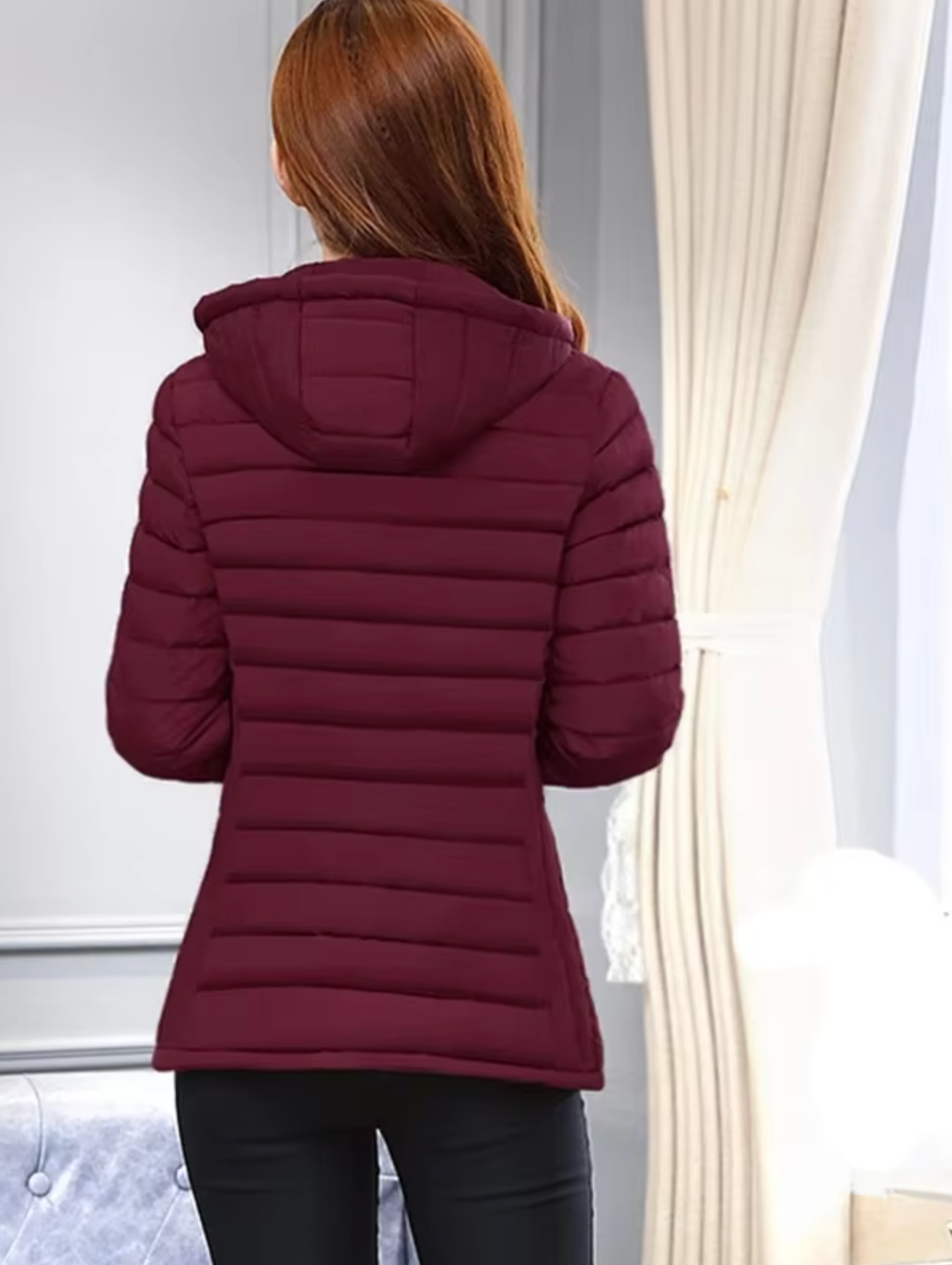 Andrea – Chaqueta acolchada con capucha extraíble