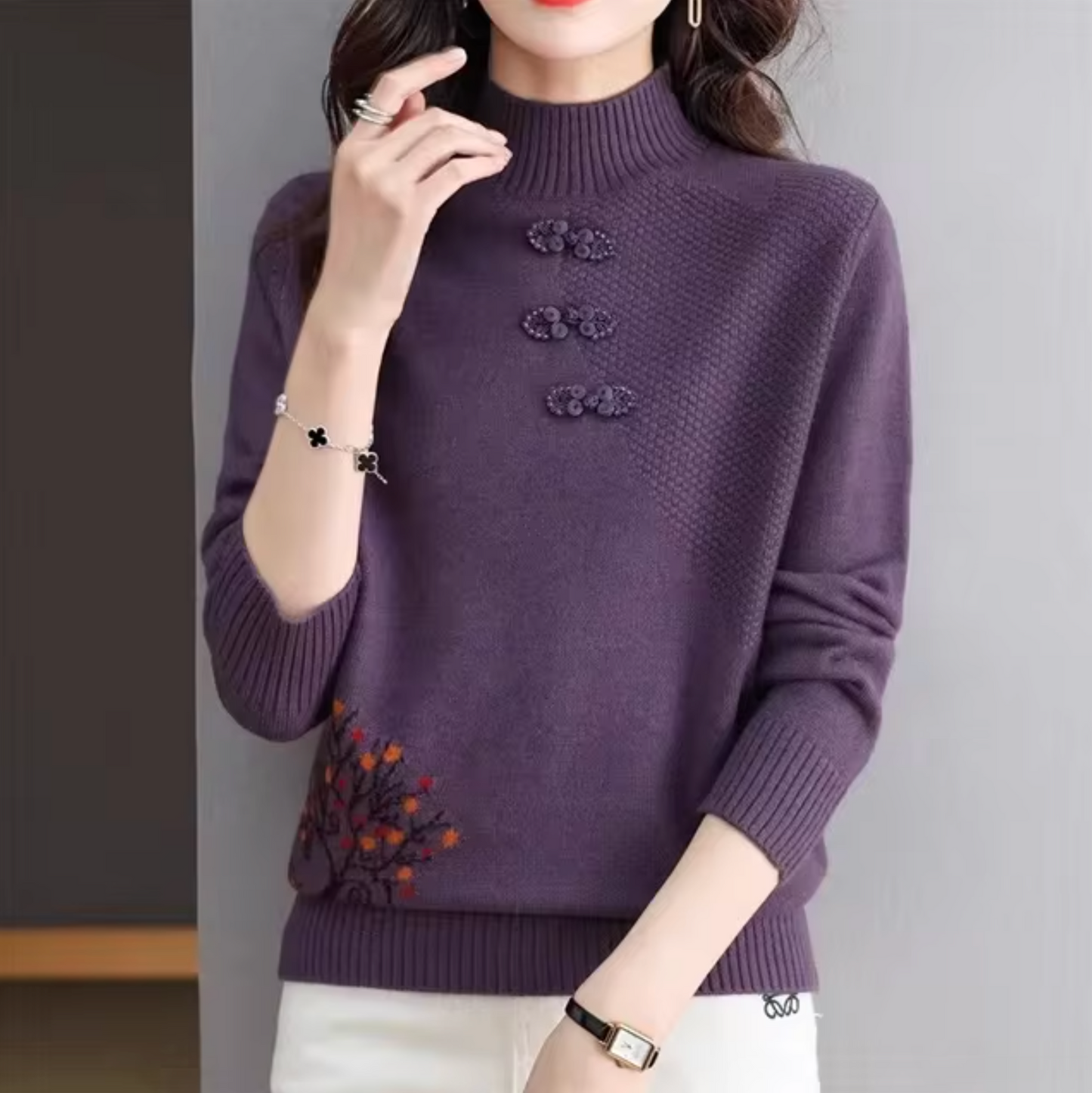 Athena – Jersey de punto con cuello alto