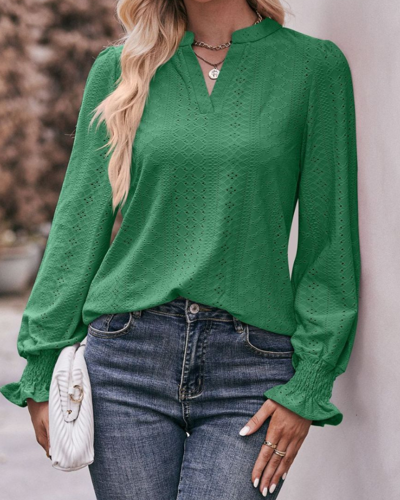 Melody - Blusa de manga larga de estilo informal