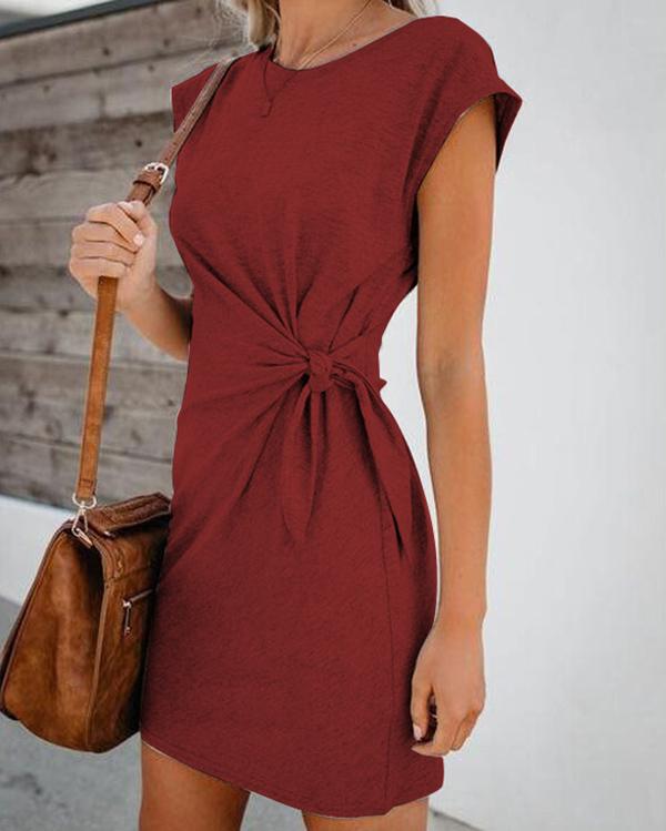 Athena - Mini Vestido Liso