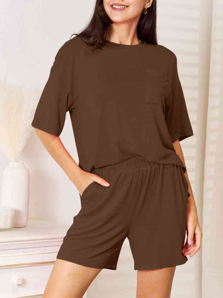 Cressilda - Conjunto informal de camiseta holgada y pantalón corto