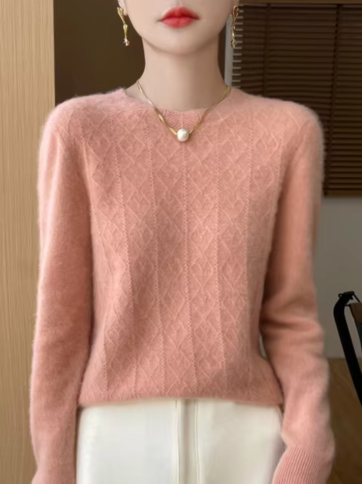 Akia – Jersey de punto de lana cashmere