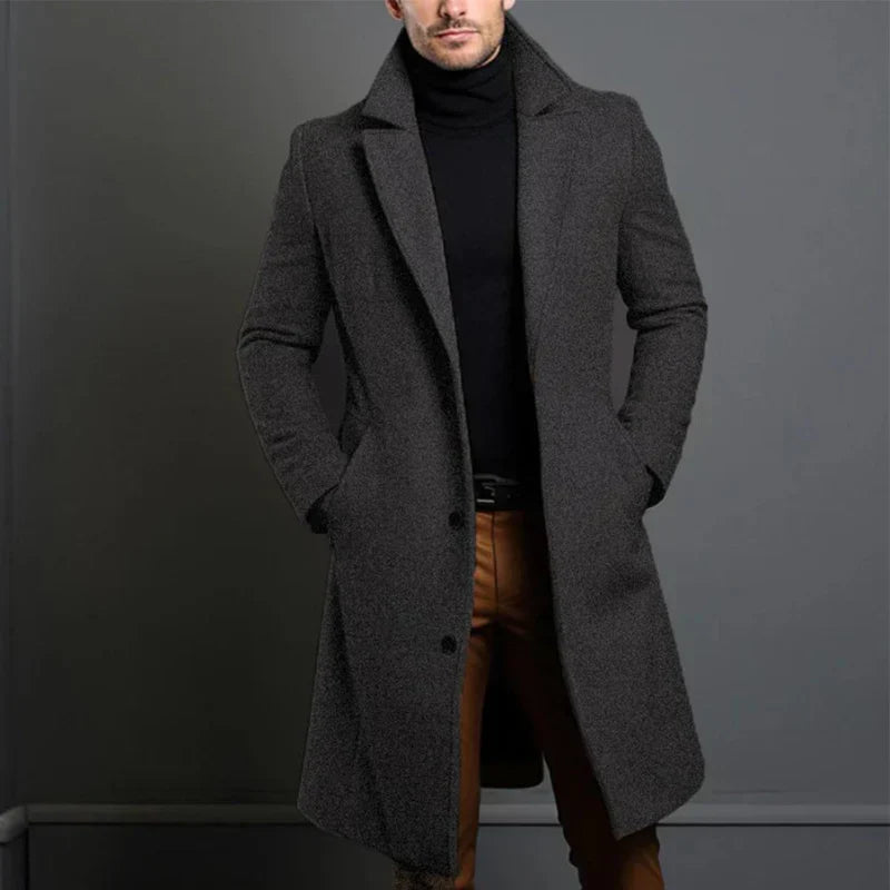 Arjun - Trenchcoat largo y elegante para hombre