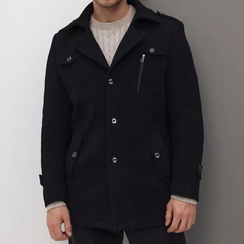 Conan - Trenchcoat elegante de media longitud para hombre