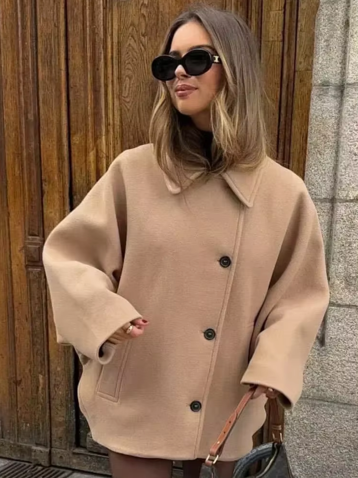 Atasha – Abrigo de lana con estilo
