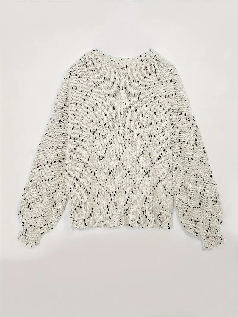 Bessie - Jersey de punto con cuello redondo