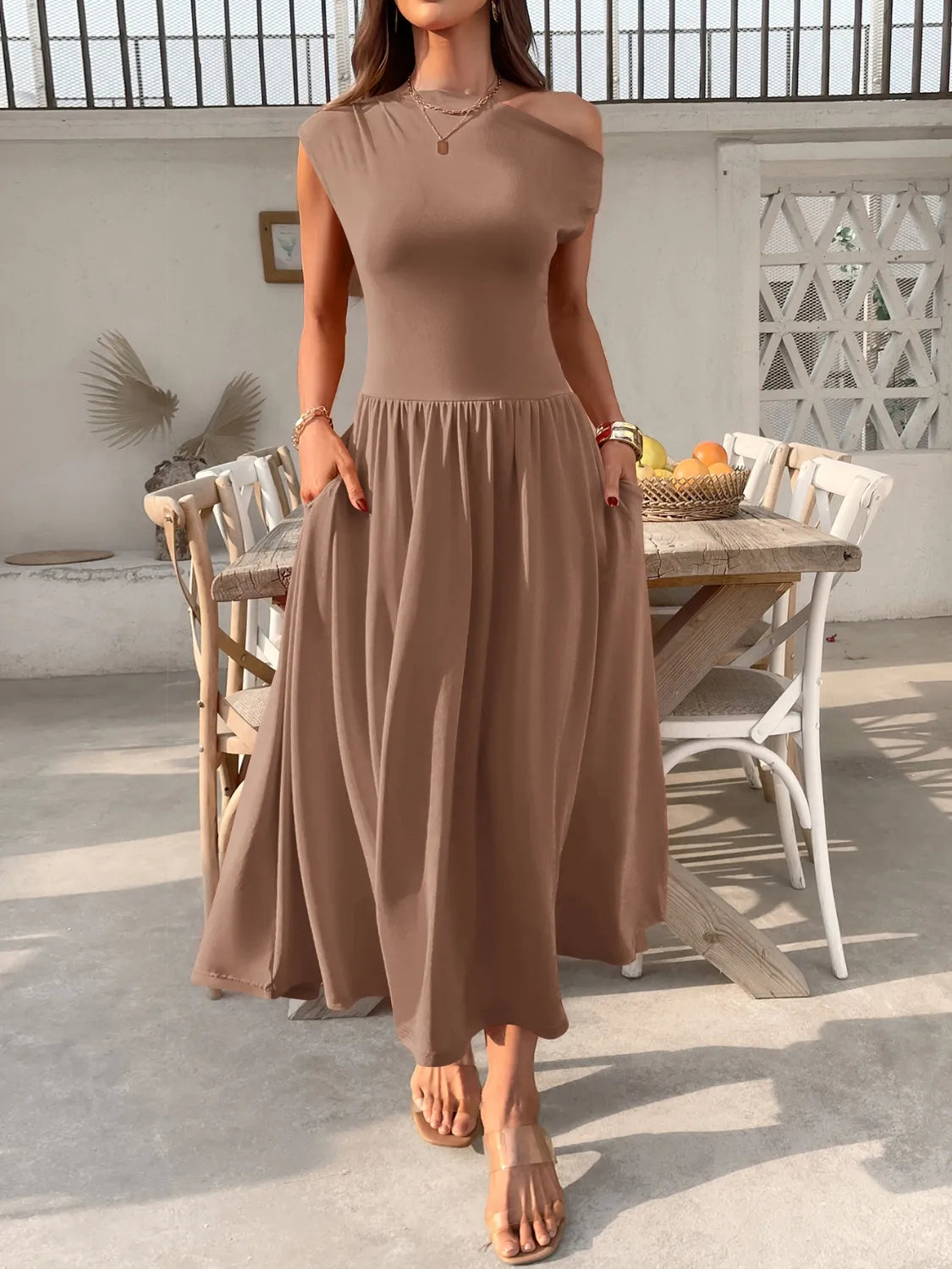 Miriam - Elegante vestido de un hombro