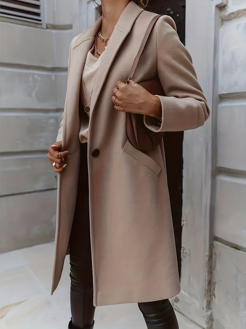 Naureen - Elegante y versátil trench largo y cálido