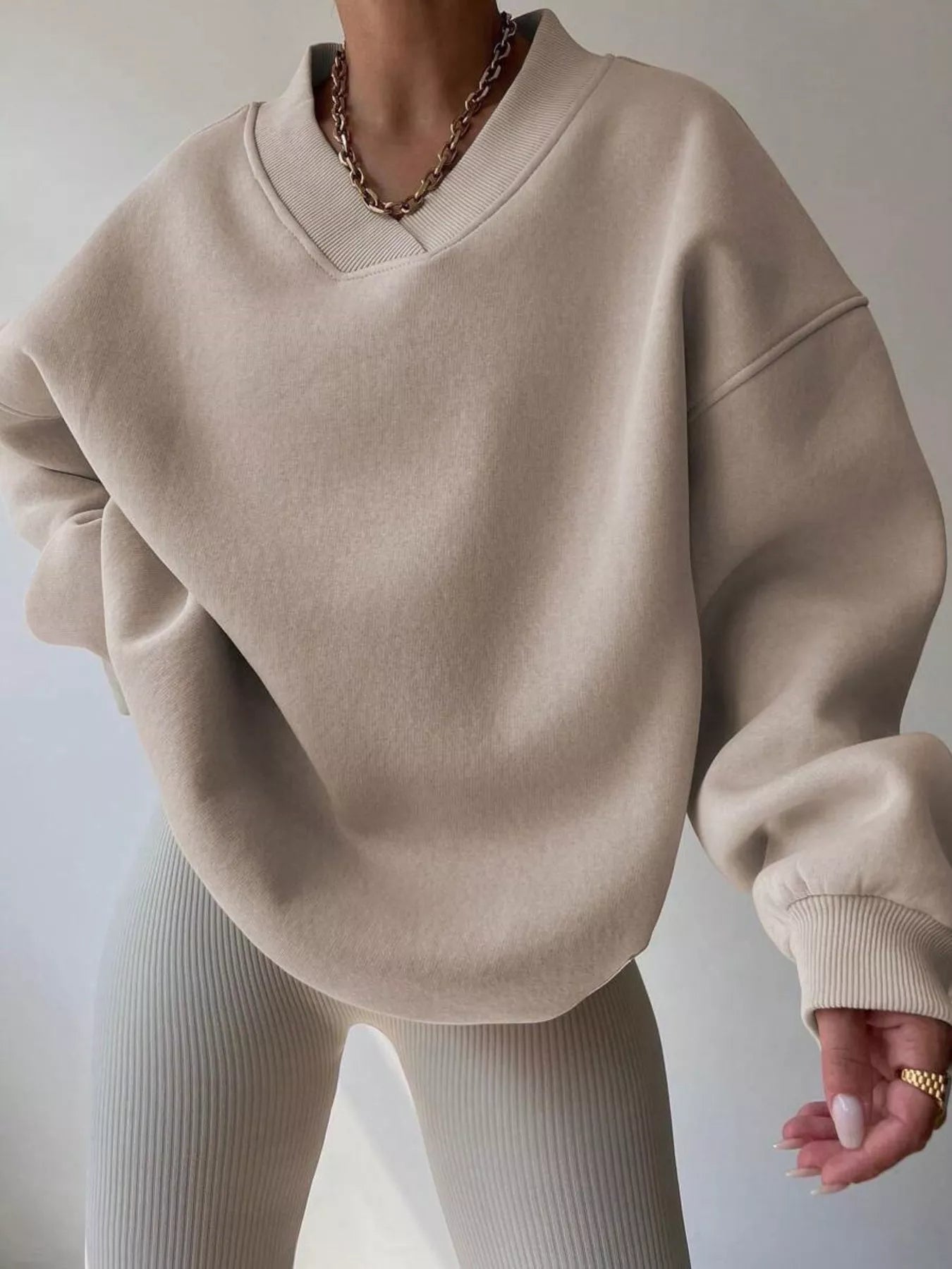 Pauleen - Jersey oversize de manga larga