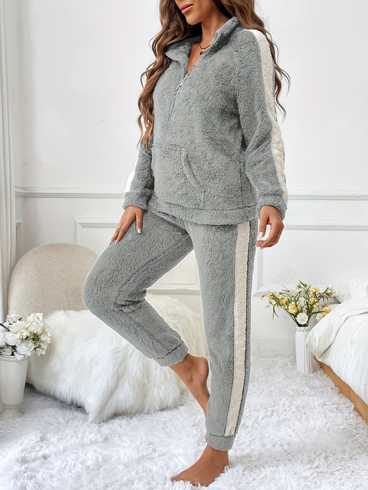 Valerina - Cálido conjunto de chaqueta y pantalón de forro polar