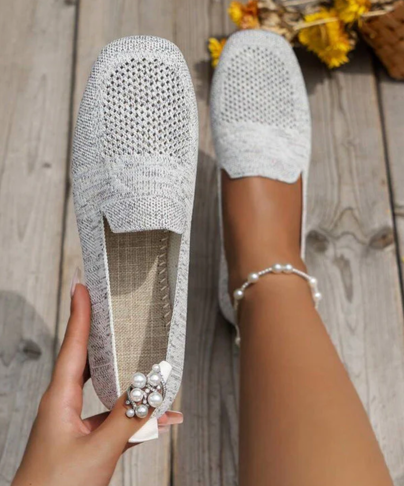 Vala – Zapatos planos cómodos de punto