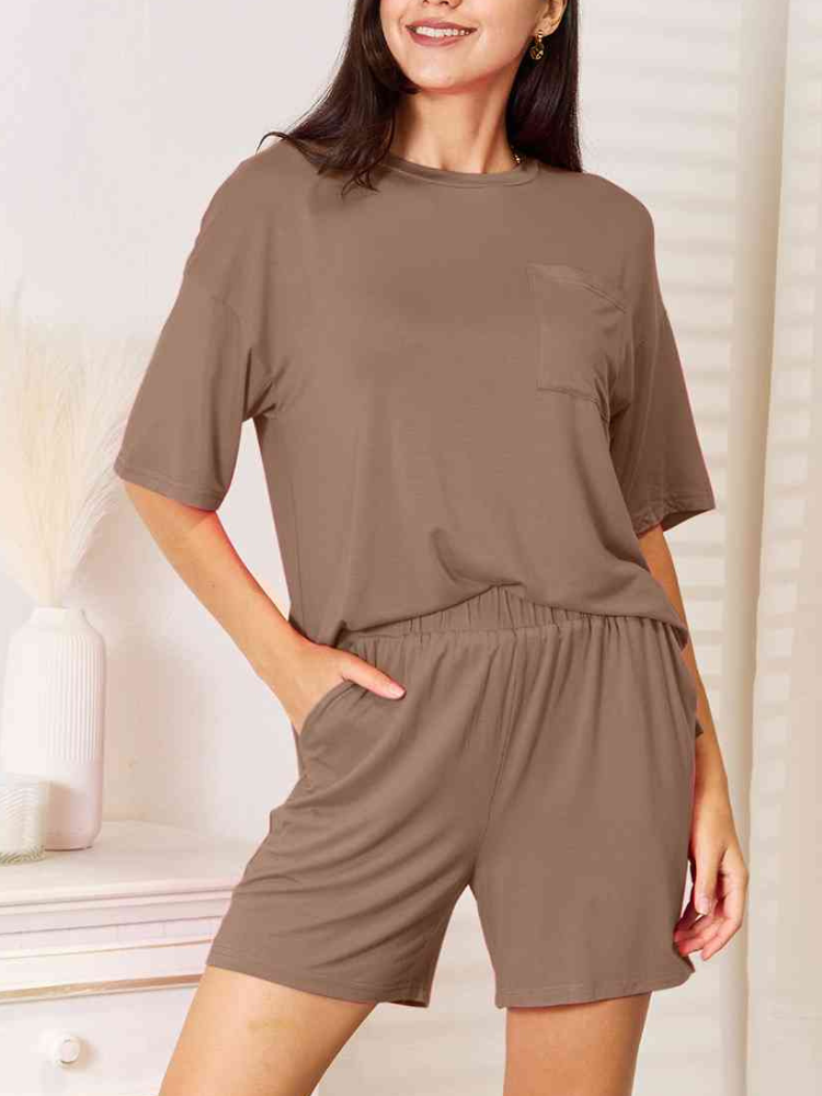 Cressilda - Conjunto informal de camiseta holgada y pantalón corto