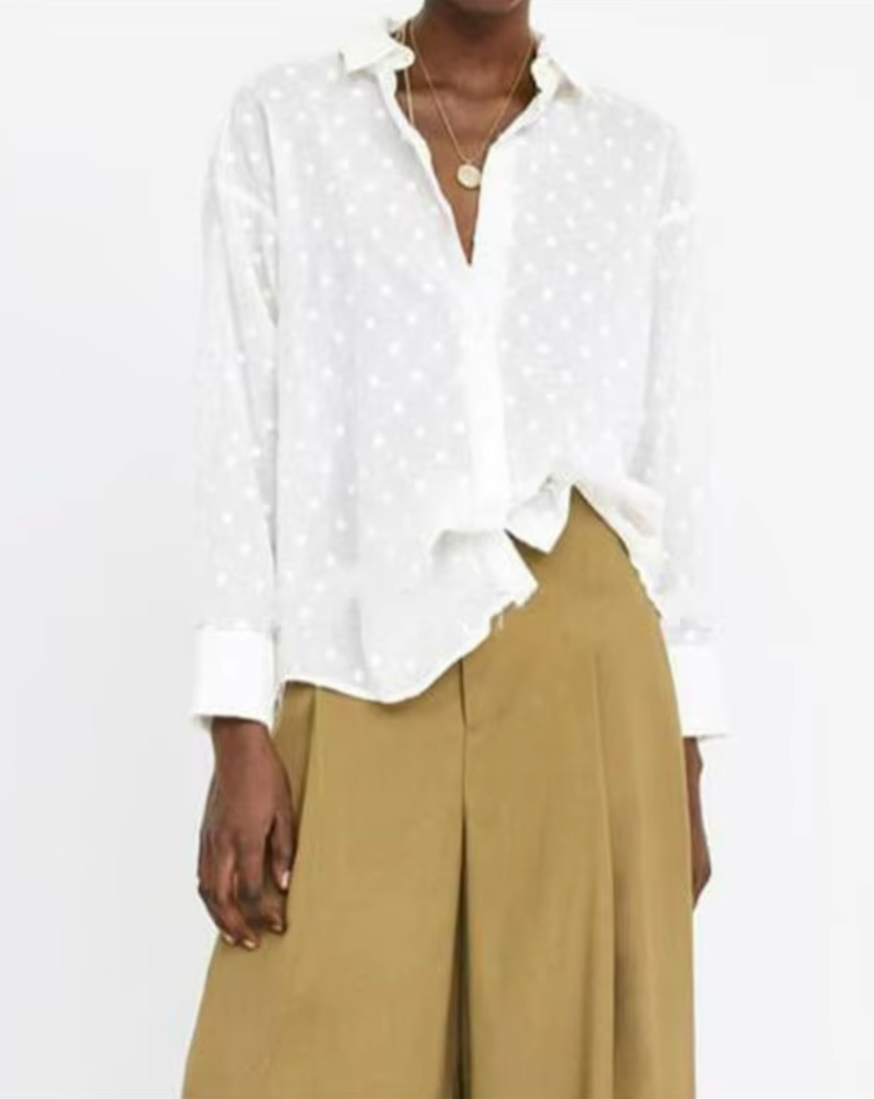 Ashi – Blusa elegante de manga larga