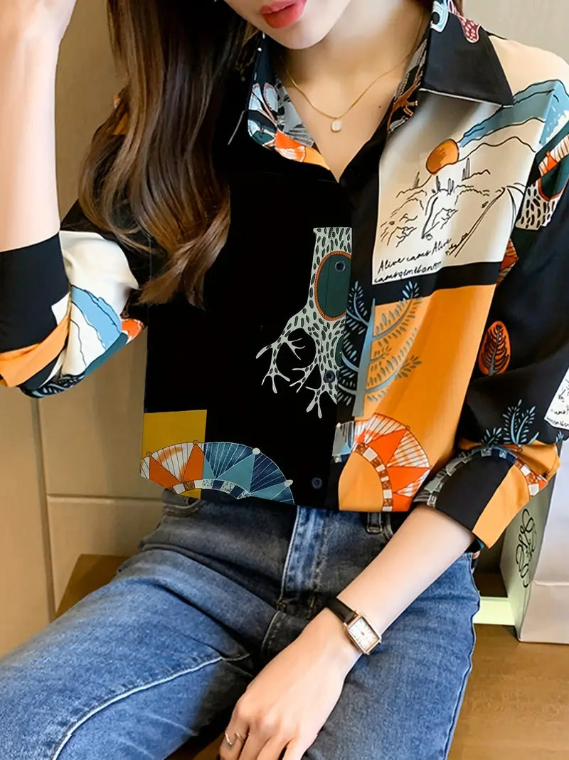 Briar – Blusa artística de manga larga