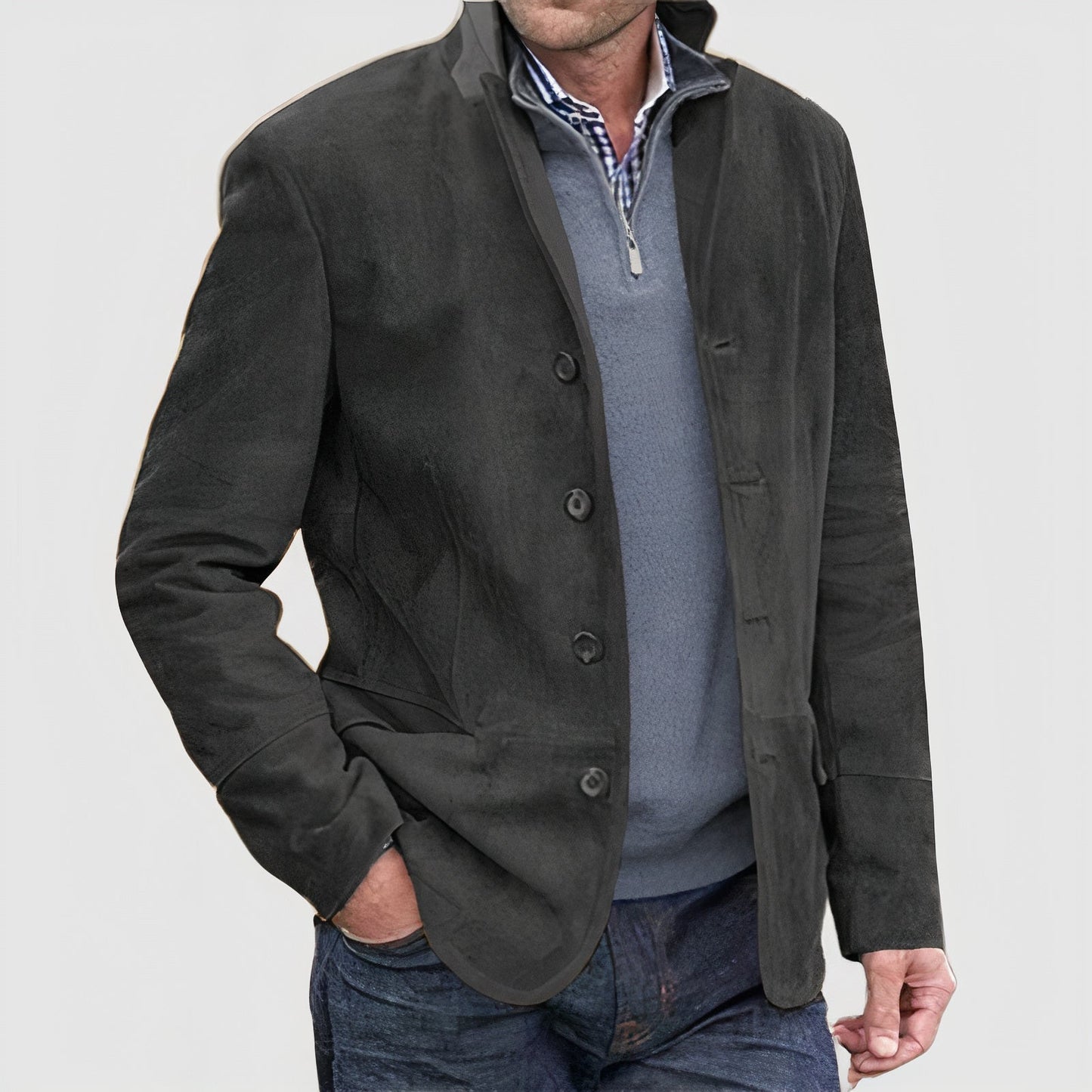 Theo - chaqueta de estilo vintage para hombre