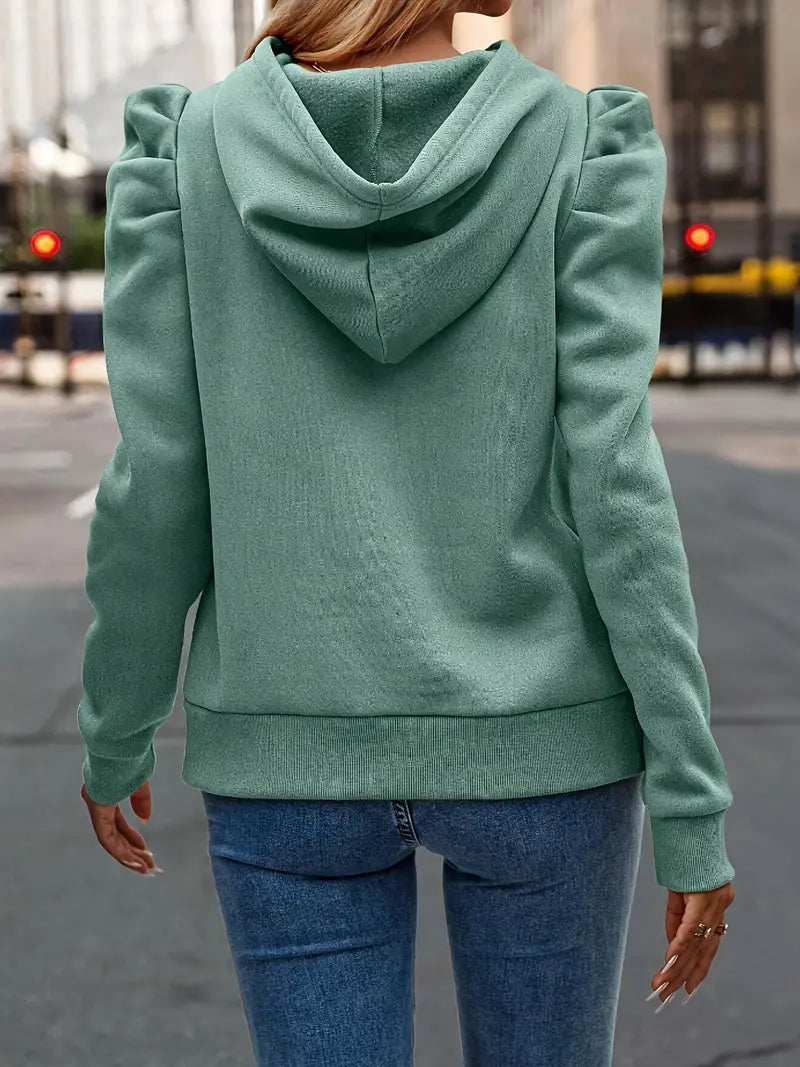 Ronja – Kapuzenpullover con Puffärmeln