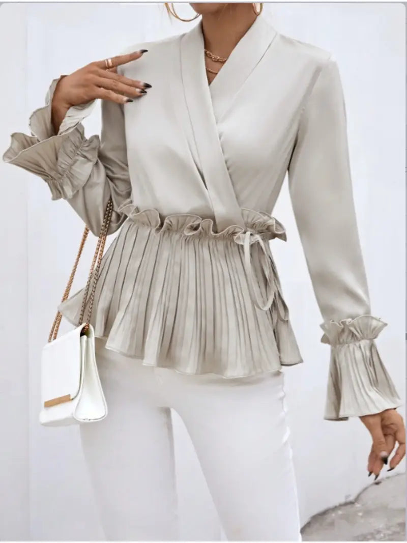 Clea – Blusa satinada elegante