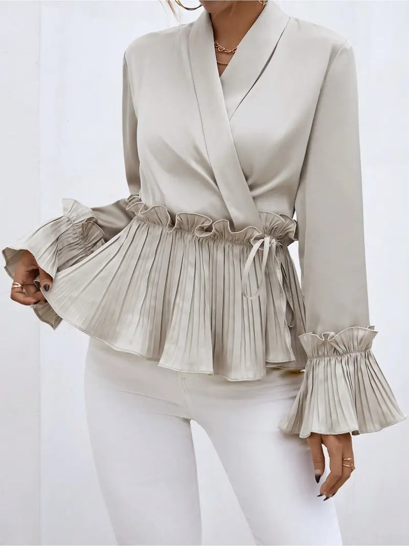 Clea – Blusa satinada elegante