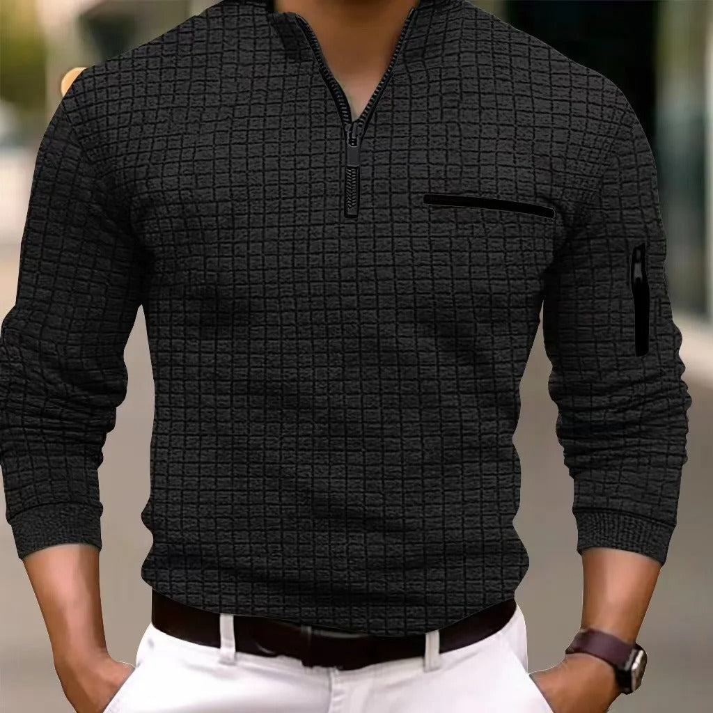 Gustin - Elegante camisa a cuadros de manga larga