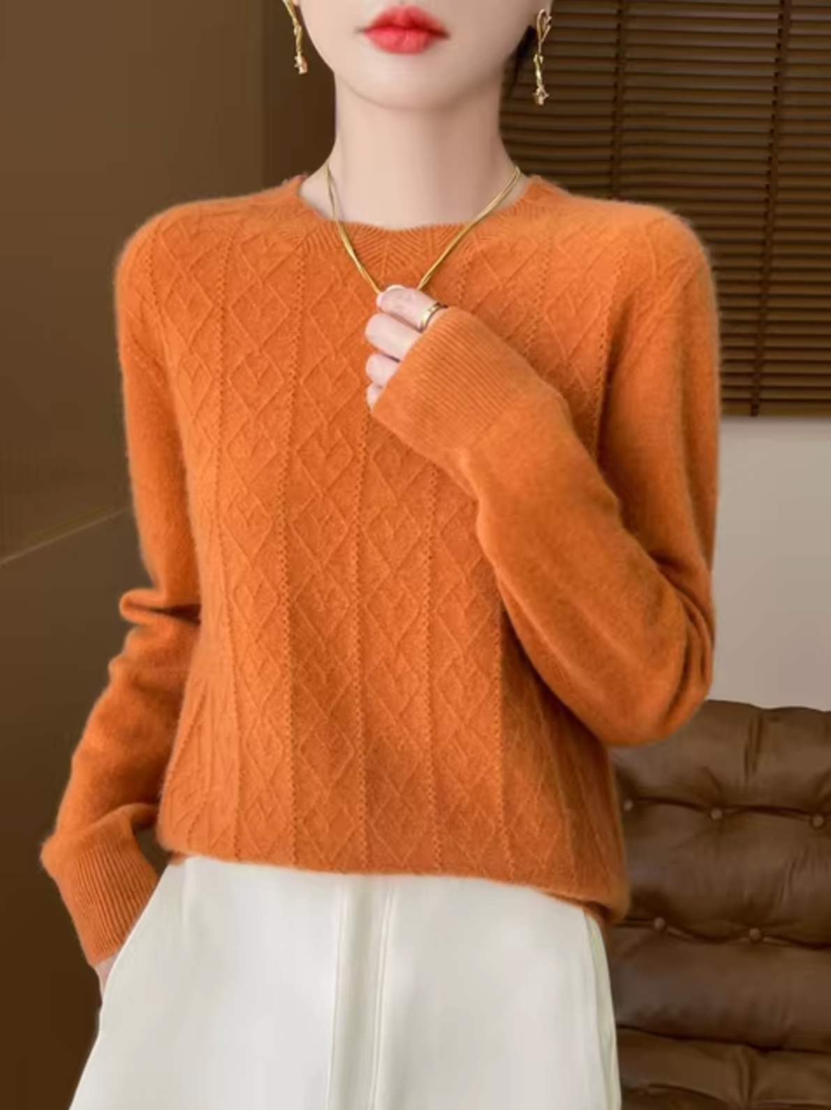 Akia – Jersey de punto de lana cashmere