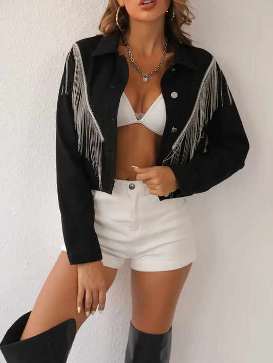 Berkeley - Elegante chaqueta corta negra