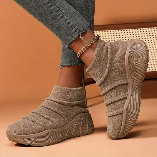 Naureen – Botas de pantorrilla bordadas