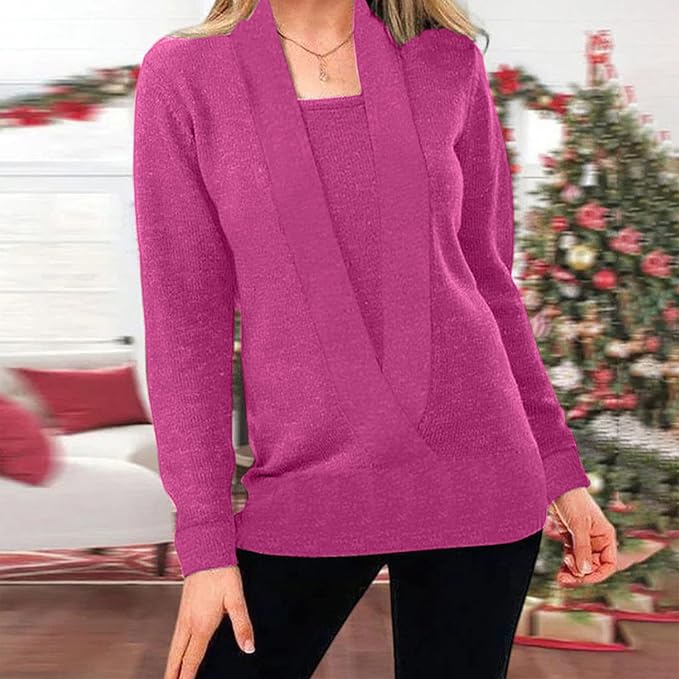Ashai – Jersey de punto con look de dos piezas
