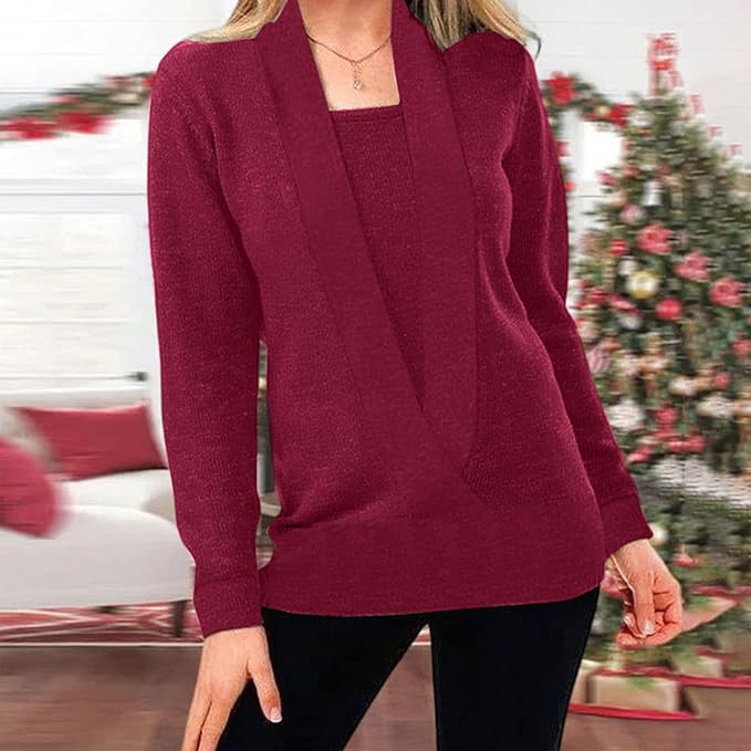 Ashai – Jersey de punto con look de dos piezas