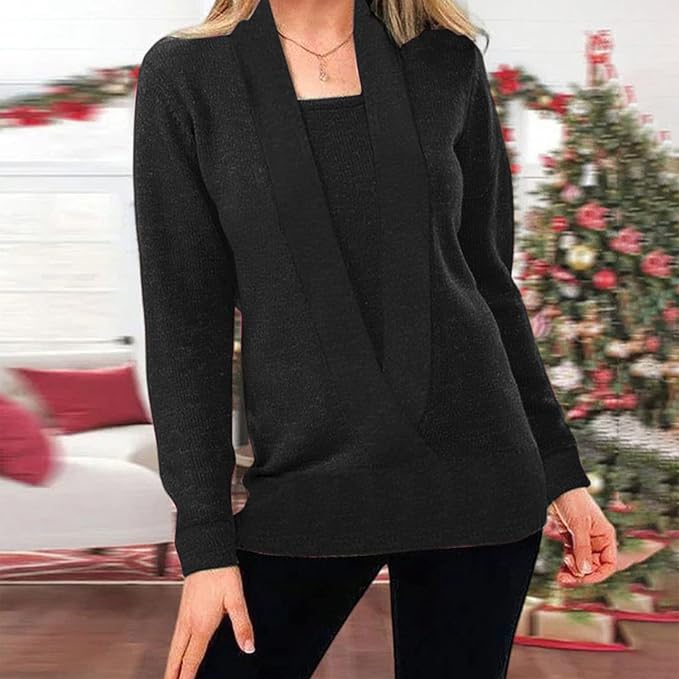 Ashai – Jersey de punto con look de dos piezas