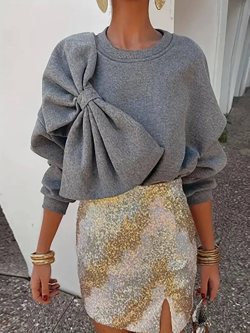 Ludvig – Jersey oversize de algodón con lazo
