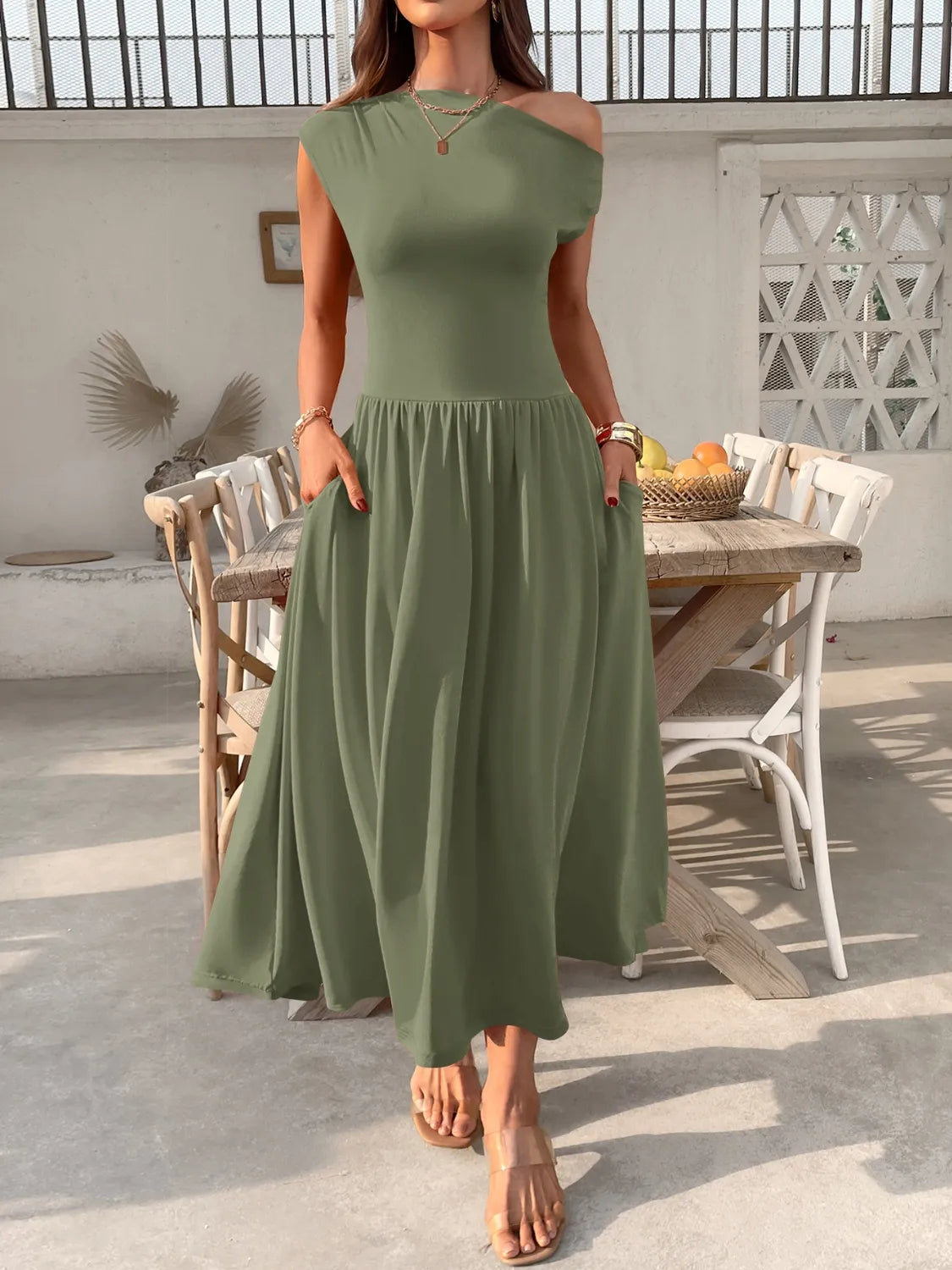 Miriam - Elegante vestido de un hombro