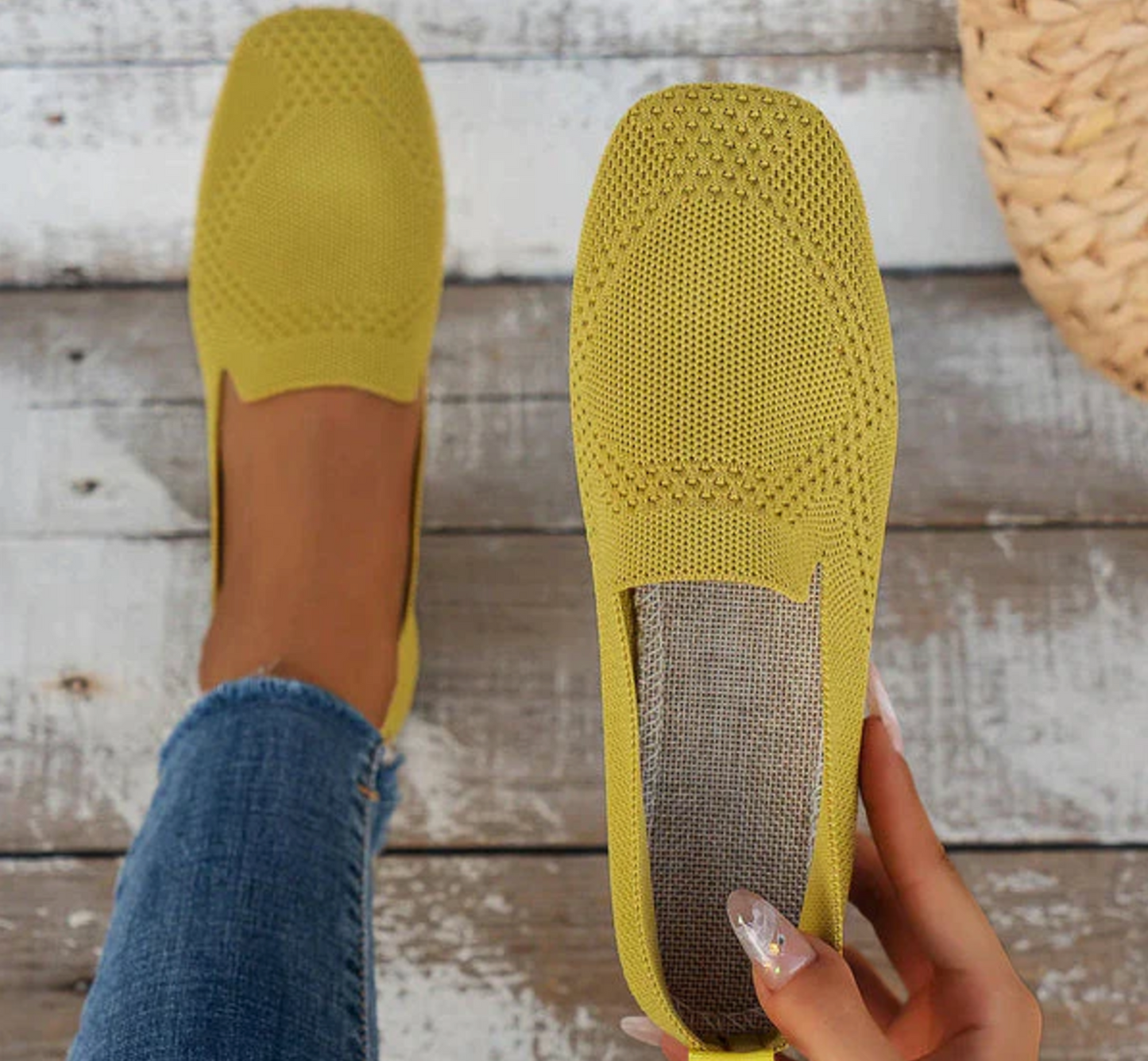 Vala – Zapatos planos cómodos de punto