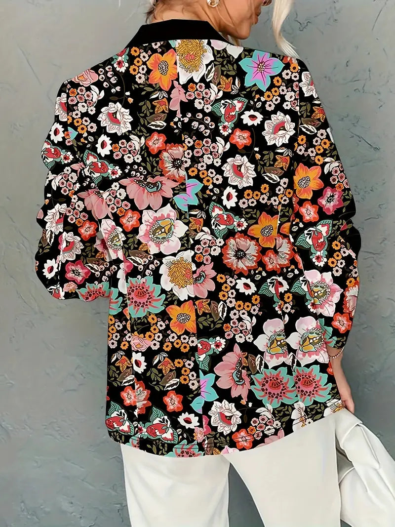 Trudy - Blazer elegante con estampado floral