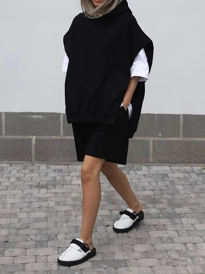 Ditta – Sudadera con capucha de algodón con estilo