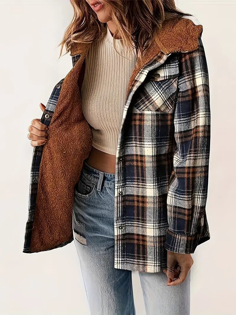 Adela - Chaqueta cálida con capucha y cremallera