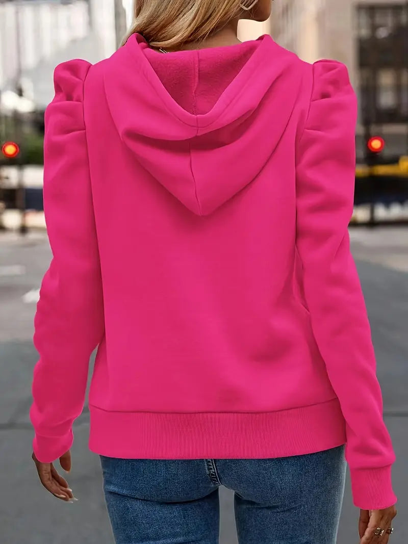 Ronja – Kapuzenpullover con Puffärmeln