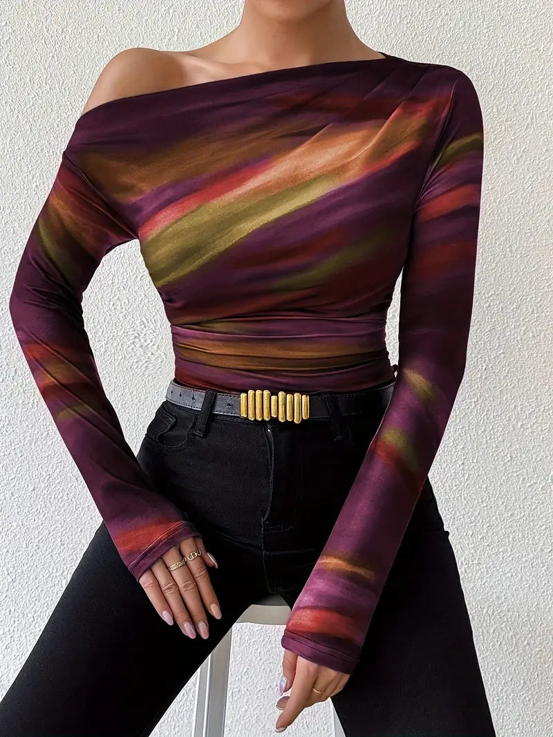 Valeria – Top elegante con hombros descubiertos