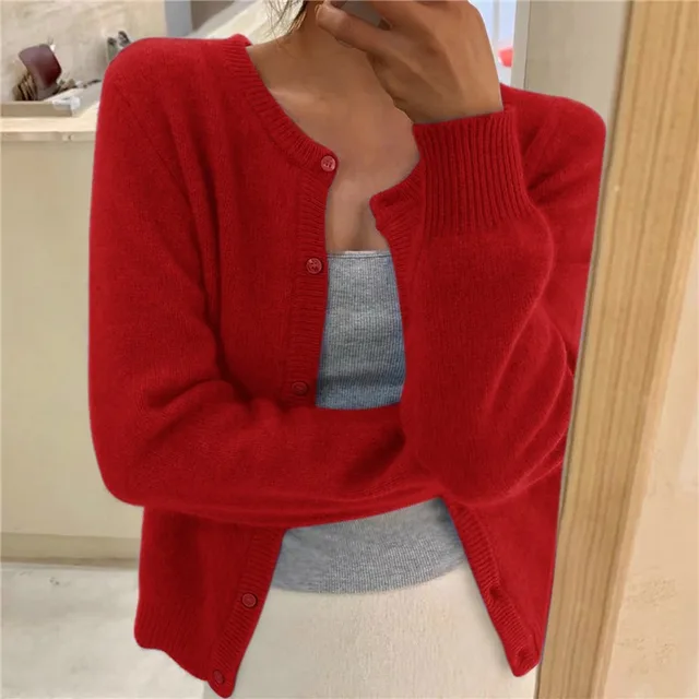 Hailee - Chaqueta de punto chic con botones